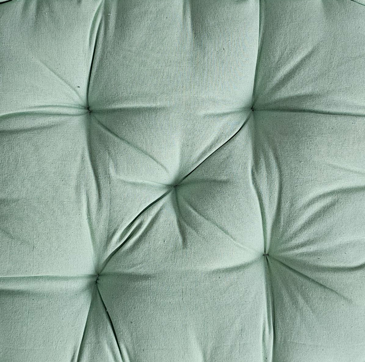 Monarch Home Art Sea Green Cotton Floor Cushion – 40×40 cm | Soft, Comfortable & Multipurpose Seating