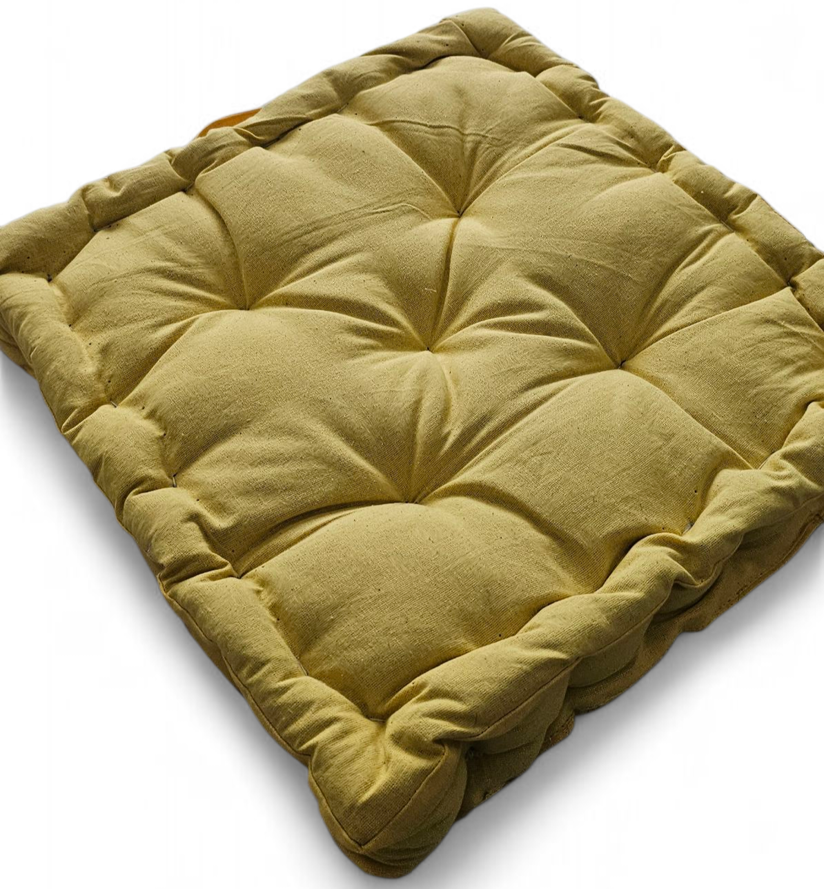 Monarch Home Art Lemon Cotton Floor Cushion – 40×40 cm | Soft, Comfortable & Multipurpose Seating