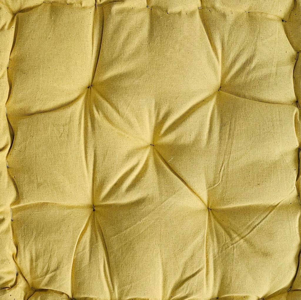 Monarch Home Art Lemon Cotton Floor Cushion – 40×40 cm | Soft, Comfortable & Multipurpose Seating