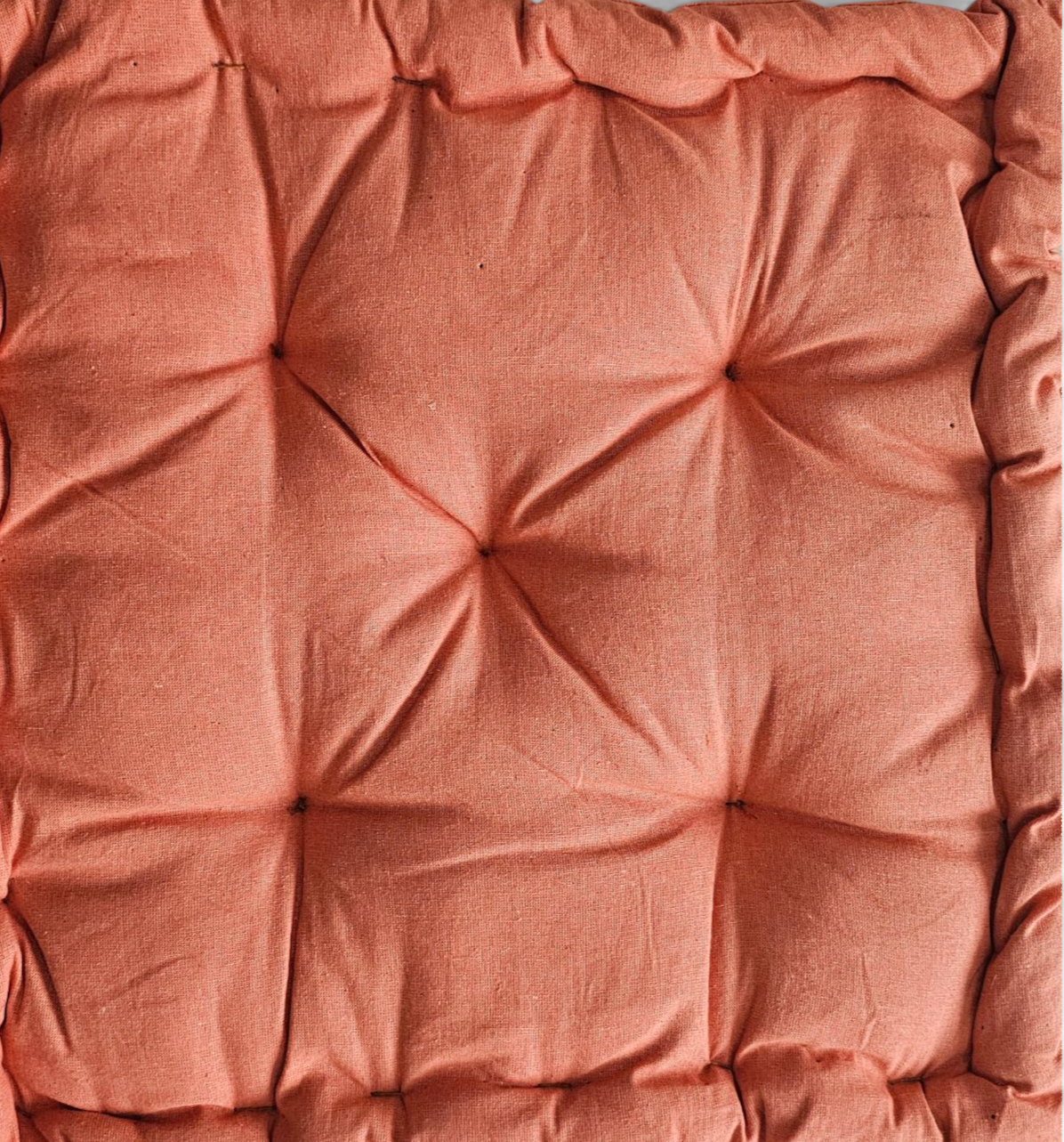 Monarch Home Art Lava Orange Cotton Floor Cushion – 40×40 cm | Soft, Comfortable & Multipurpose Seating