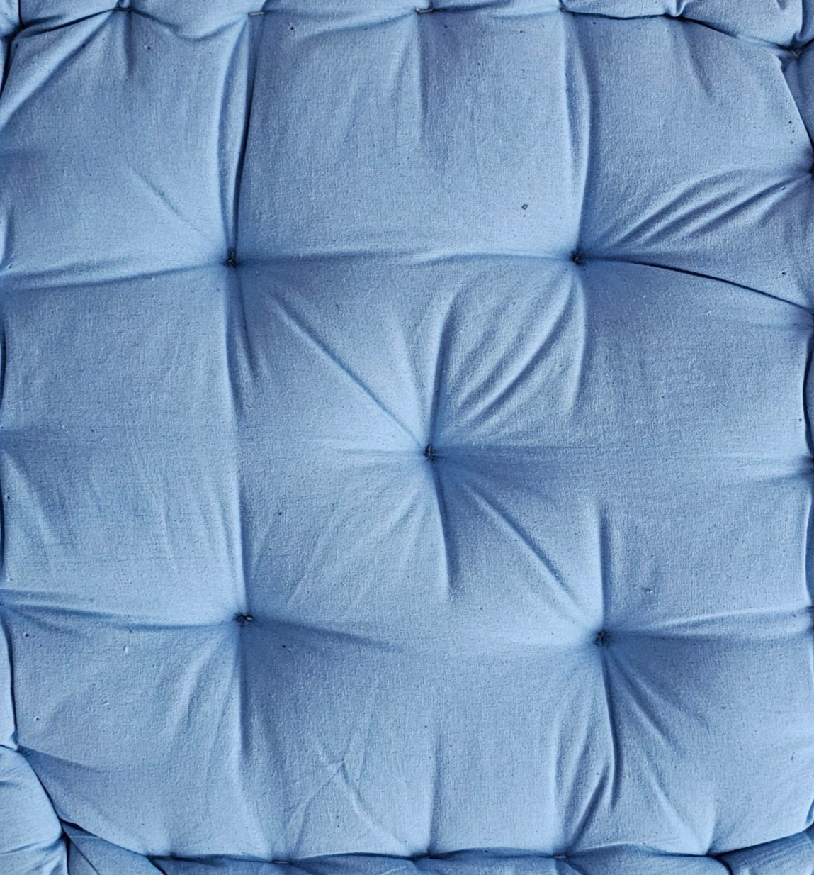 Monarch Home Art Ice Blue Cotton Floor Cushion – 40×40 cm | Soft, Comfortable & Multipurpose Seating