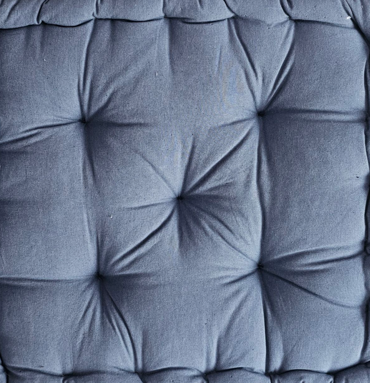 Monarch Home Art Steel Grey Cotton Floor Cushion – 40×40 cm | Soft, Comfortable & Multipurpose Seating