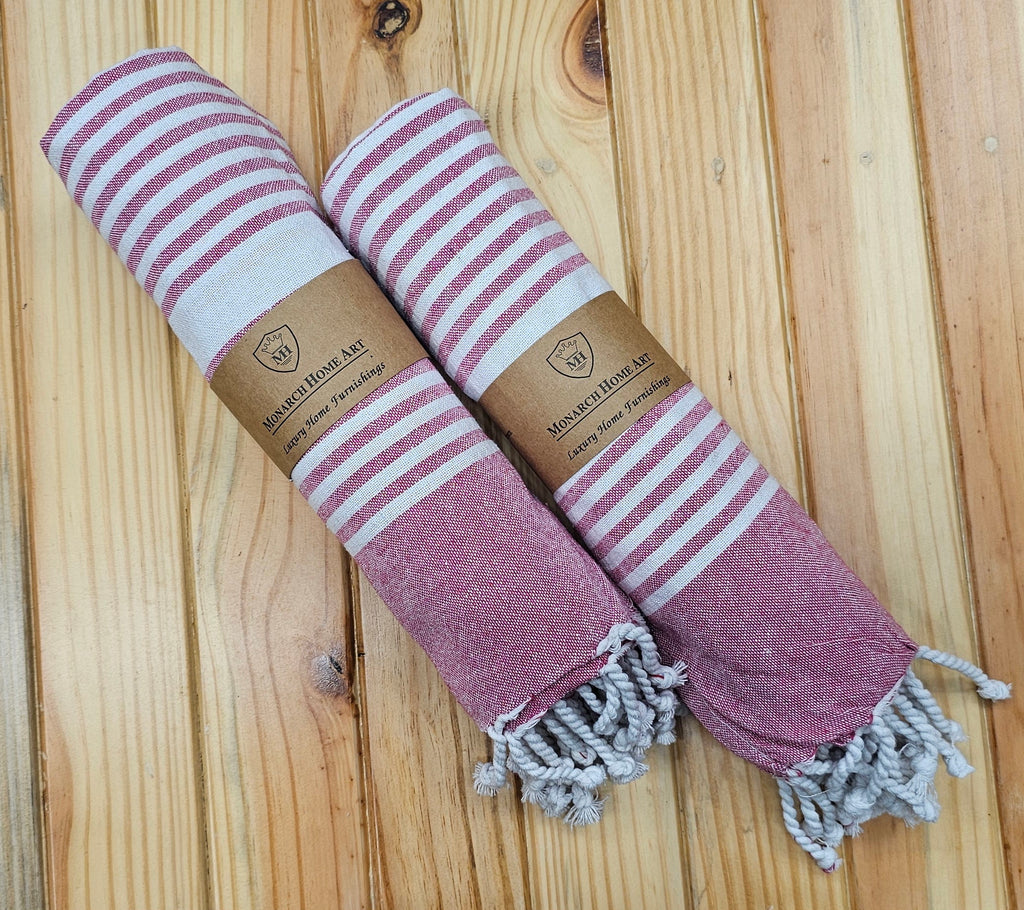 Luxury Fuchsia Beach Towel (90x170 cm) – Soft, Absorbent & Quick-Dry Cotton Towel for Beach, Pool & Travel