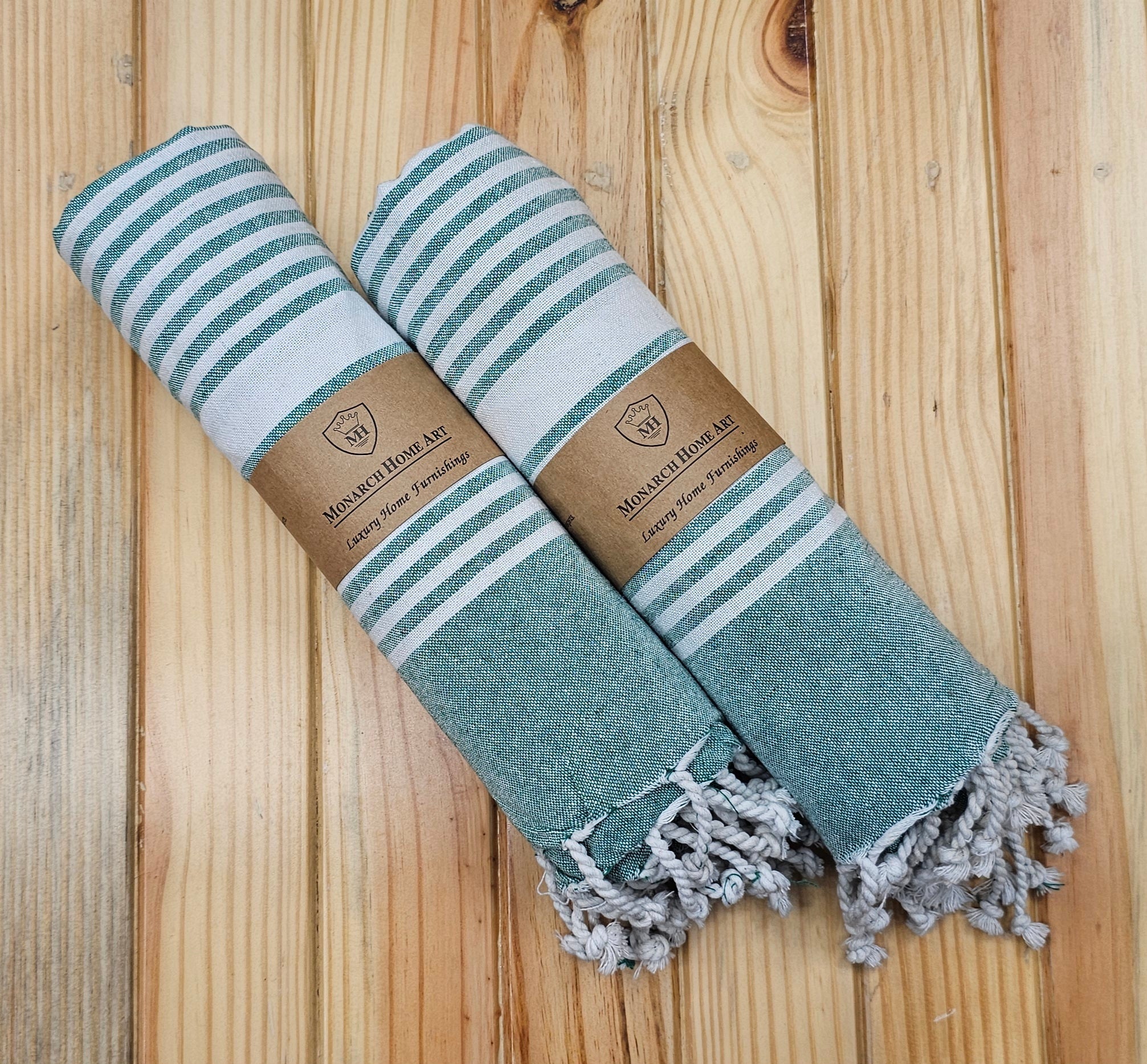 Luxury Sea Green Cotton Beach Towel (90x170 cm) – Soft, Absorbent & Quick-Dry Bath & Travel Towel