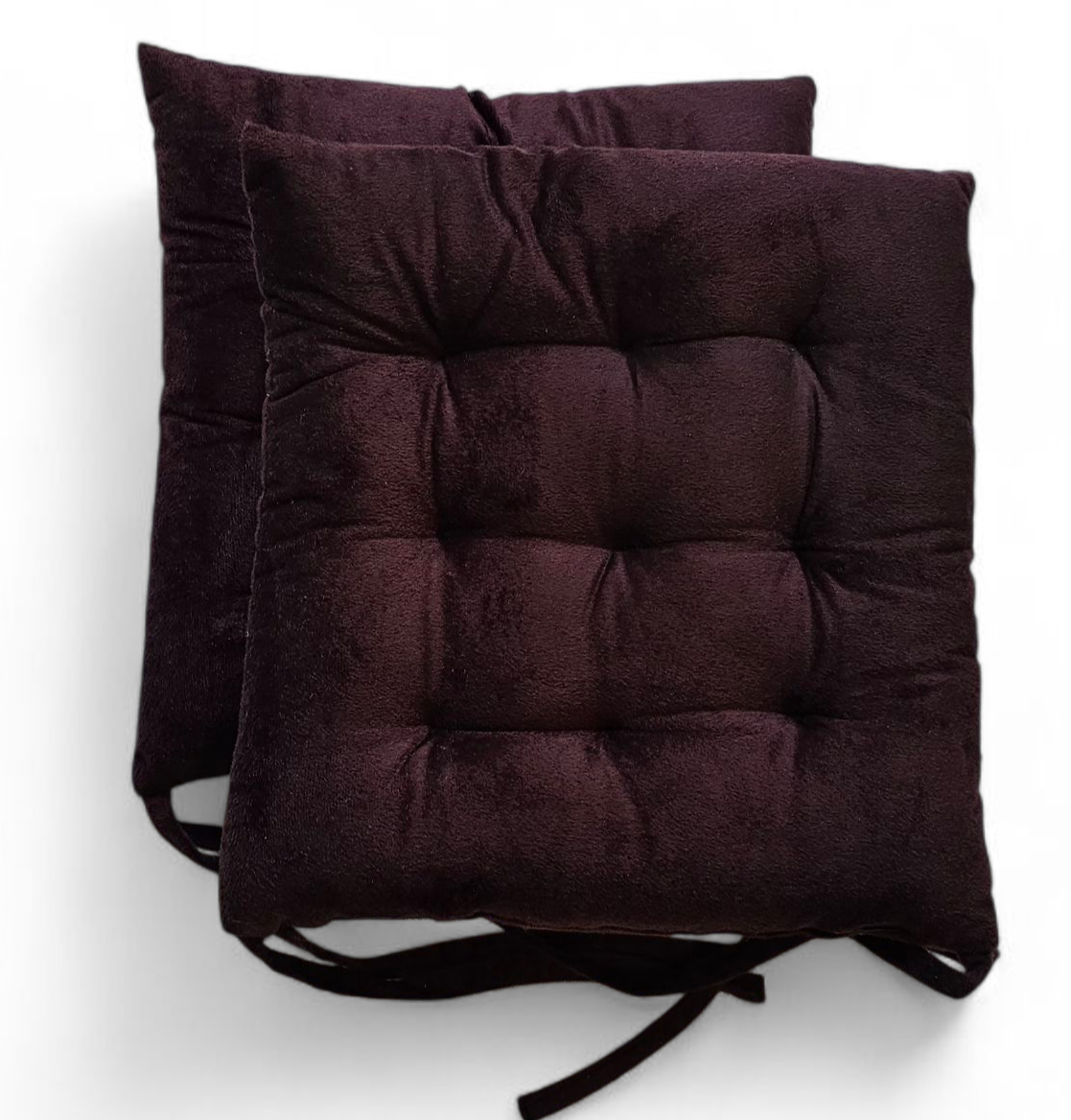 Premium Polyester Chair Pad Cushion (40x40 cm, Coffee) – Soft & Comfortable Seat Cushion