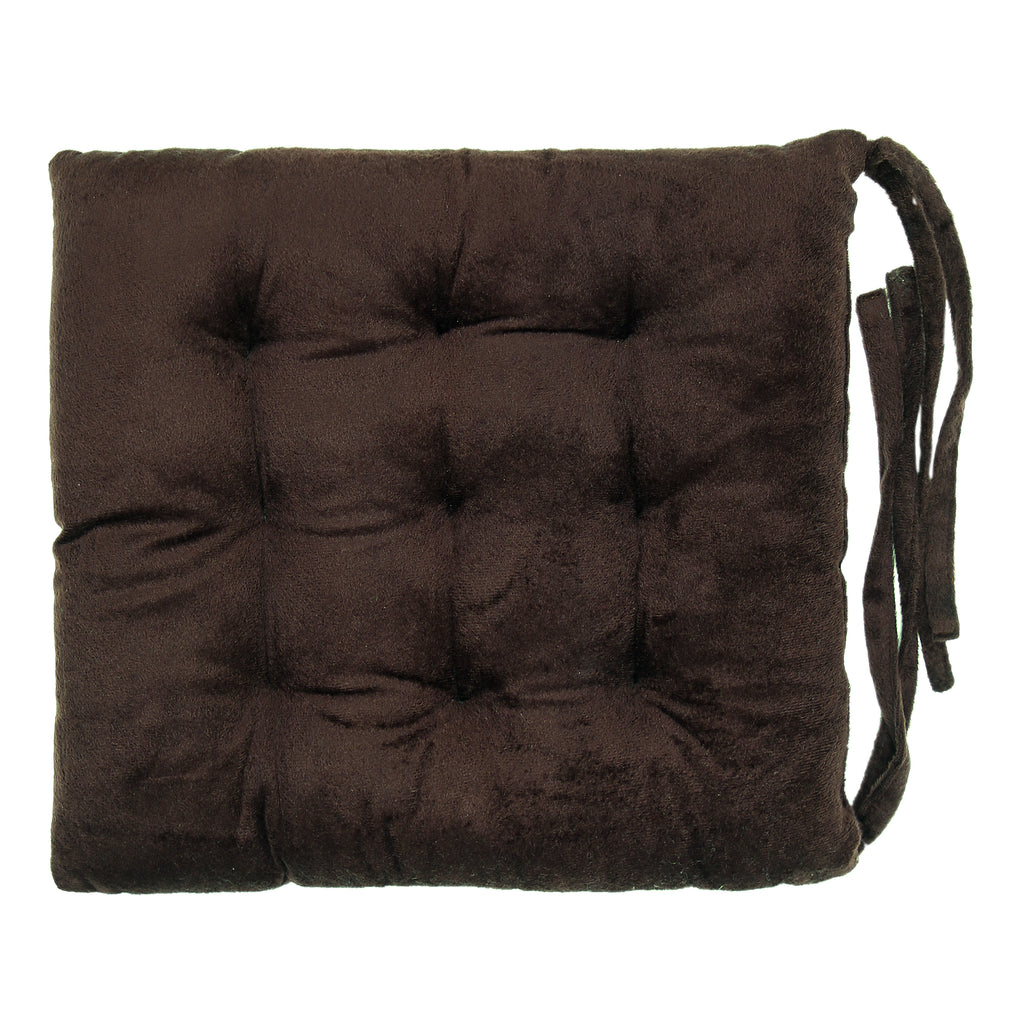 Premium Polyester Chair Pad Cushion (40x40 cm, Coffee) – Soft & Comfortable Seat Cushion