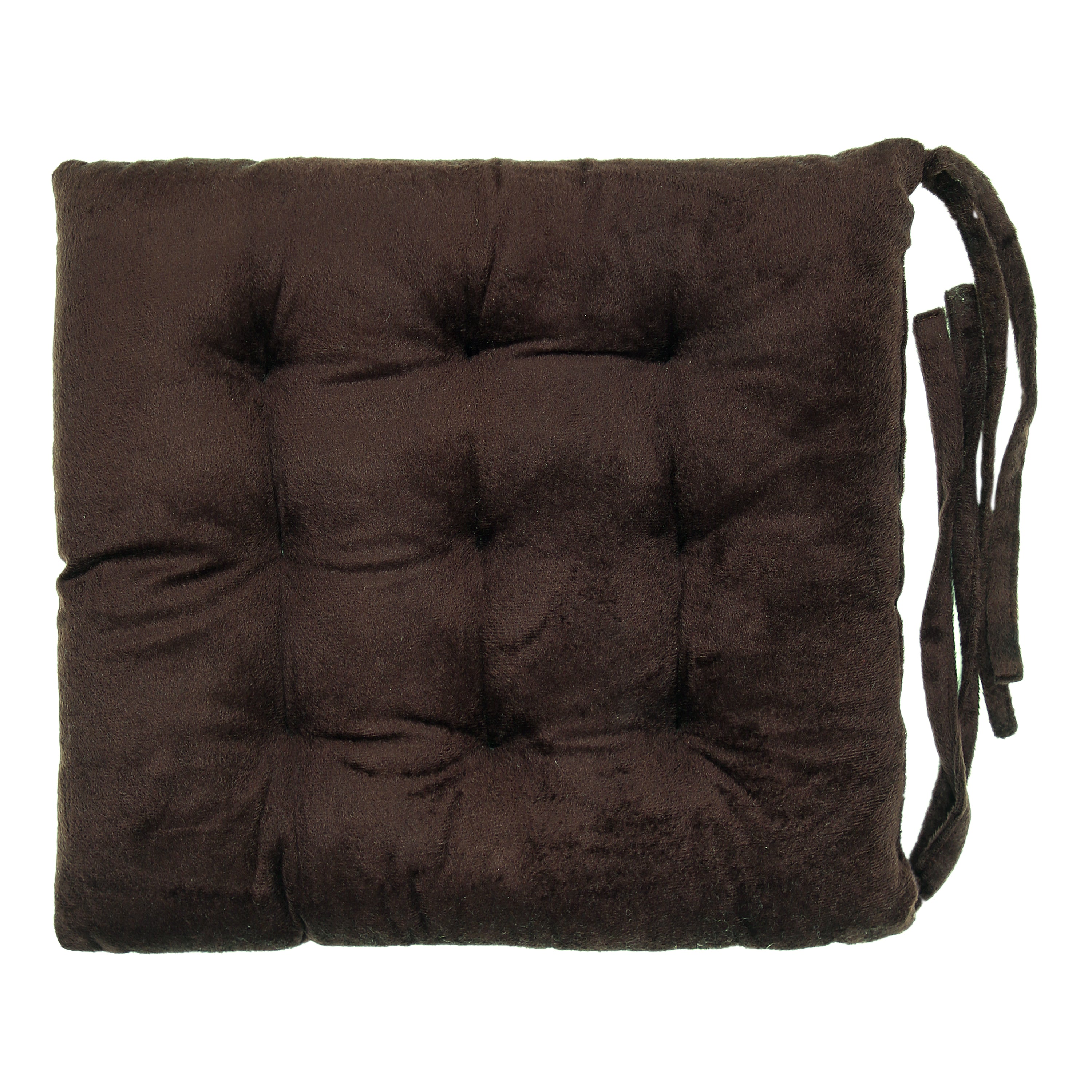 Premium Polyester Chair Pad Cushion (40x40 cm, Coffee) – Soft & Comfortable Seat Cushion