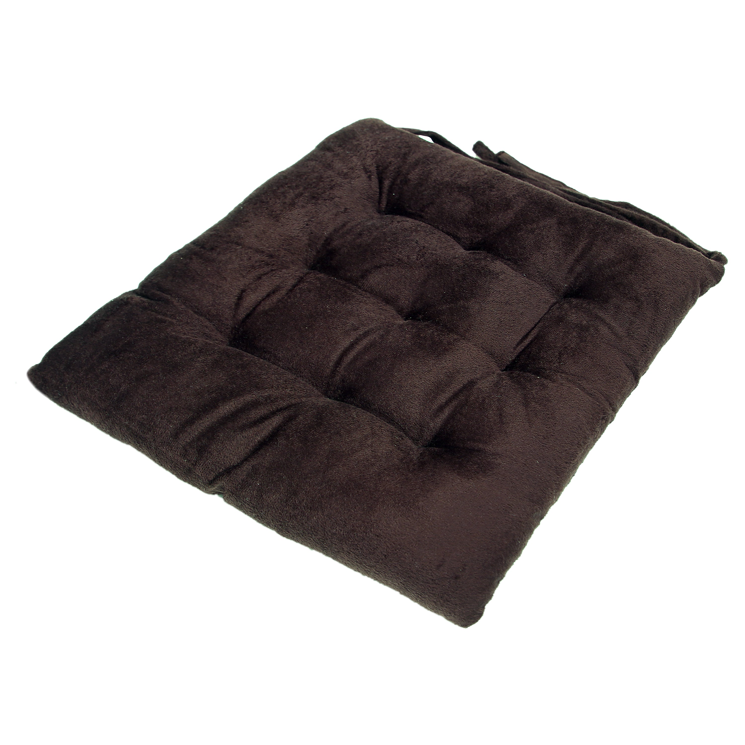 Premium Polyester Chair Pad Cushion (40x40 cm, Coffee) – Soft & Comfortable Seat Cushion