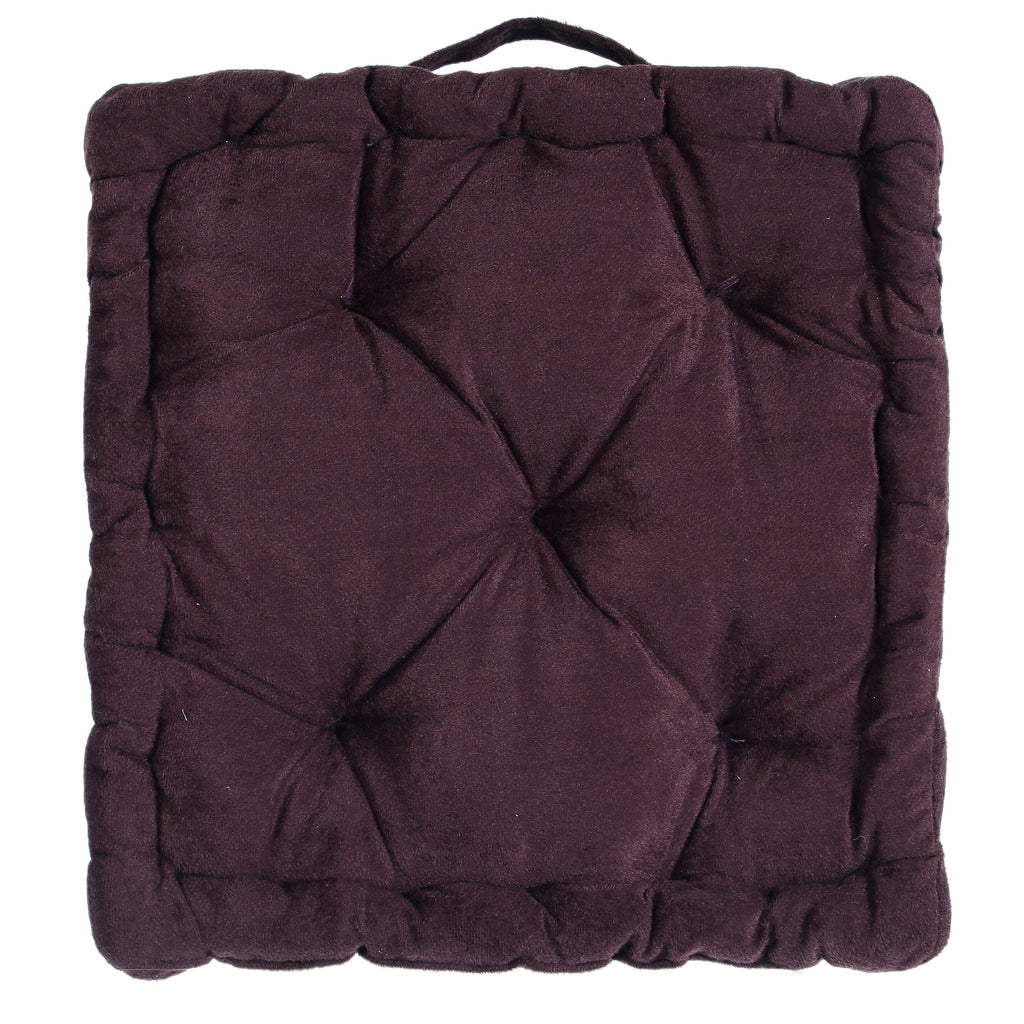 Coffee Floor Cushion (40x40 cm) – Comfortable & Durable Meditation Seat Pad for Home & Living Room