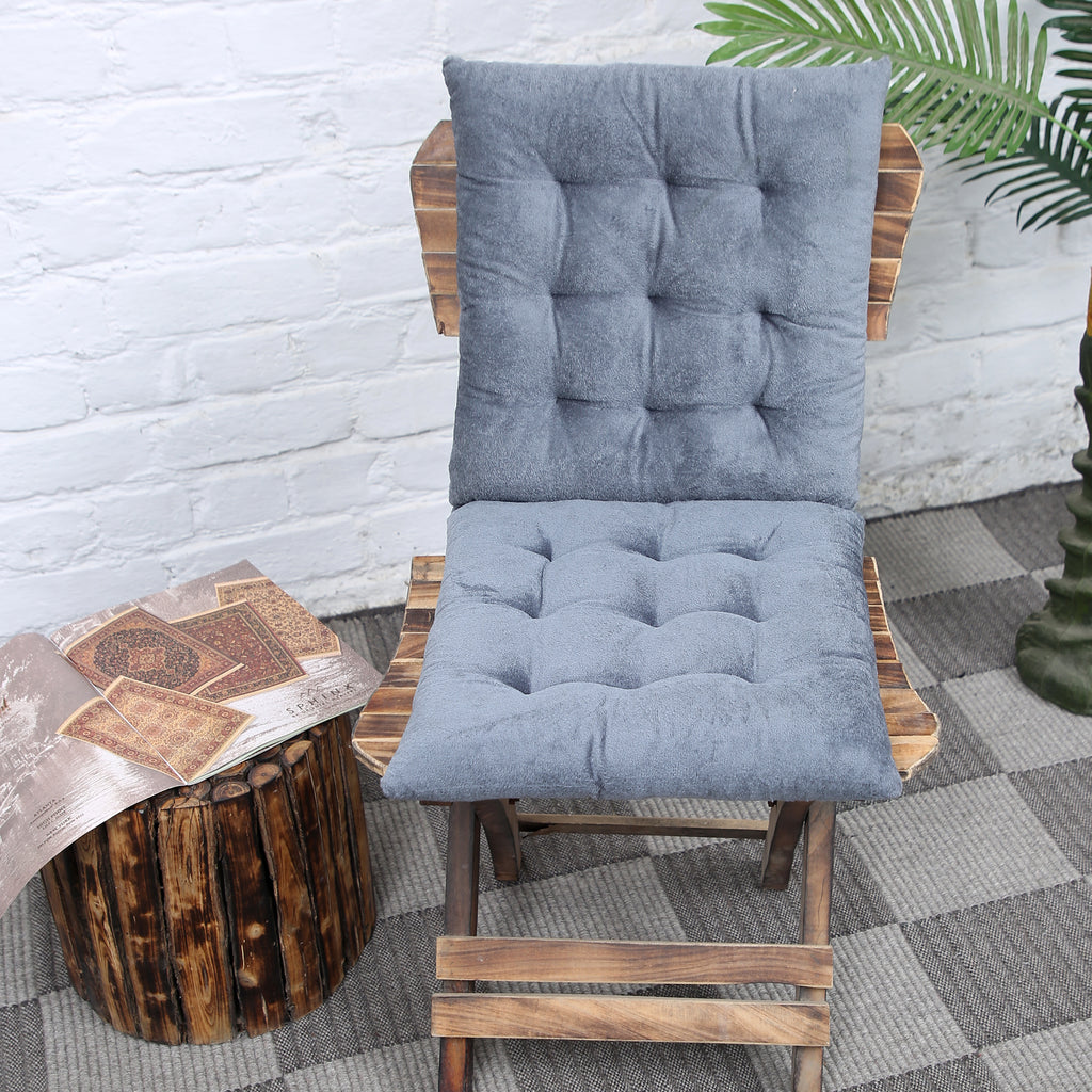 Premium Grey Polyester Chair Pad Cushion (40x40 cm) – Soft & Comfortable Seat Cushion for Home & Office