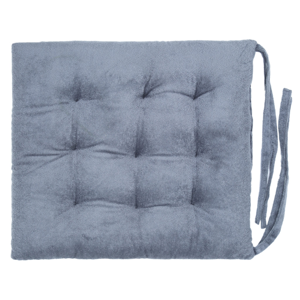 Premium Grey Polyester Chair Pad Cushion (40x40 cm) – Soft & Comfortable Seat Cushion for Home & Office