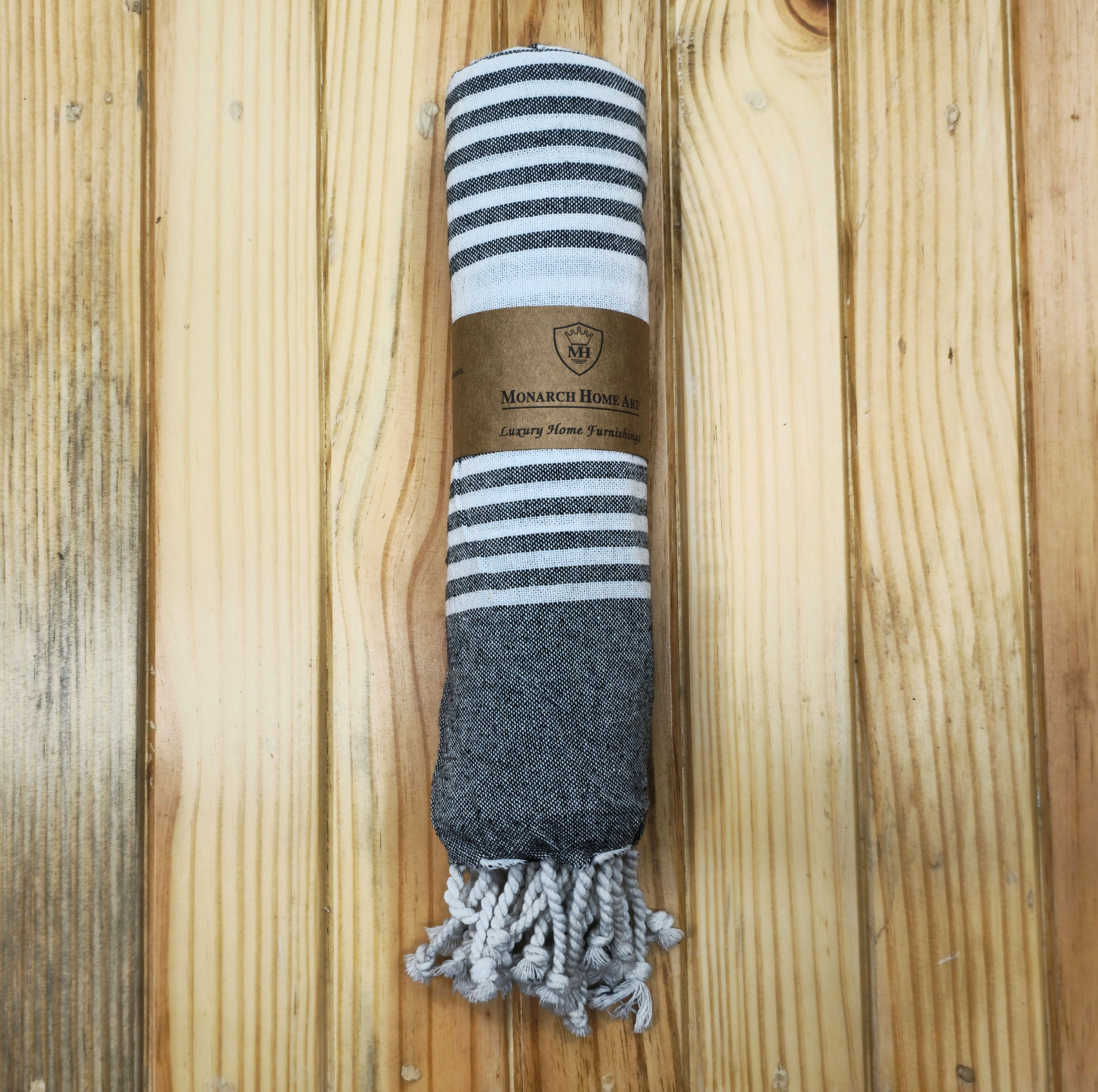 Luxury Grey Cotton Beach Towel (90x170 cm) – Soft, Absorbent & Quick-Dry Bath Towel for Beach, Gym & Travel