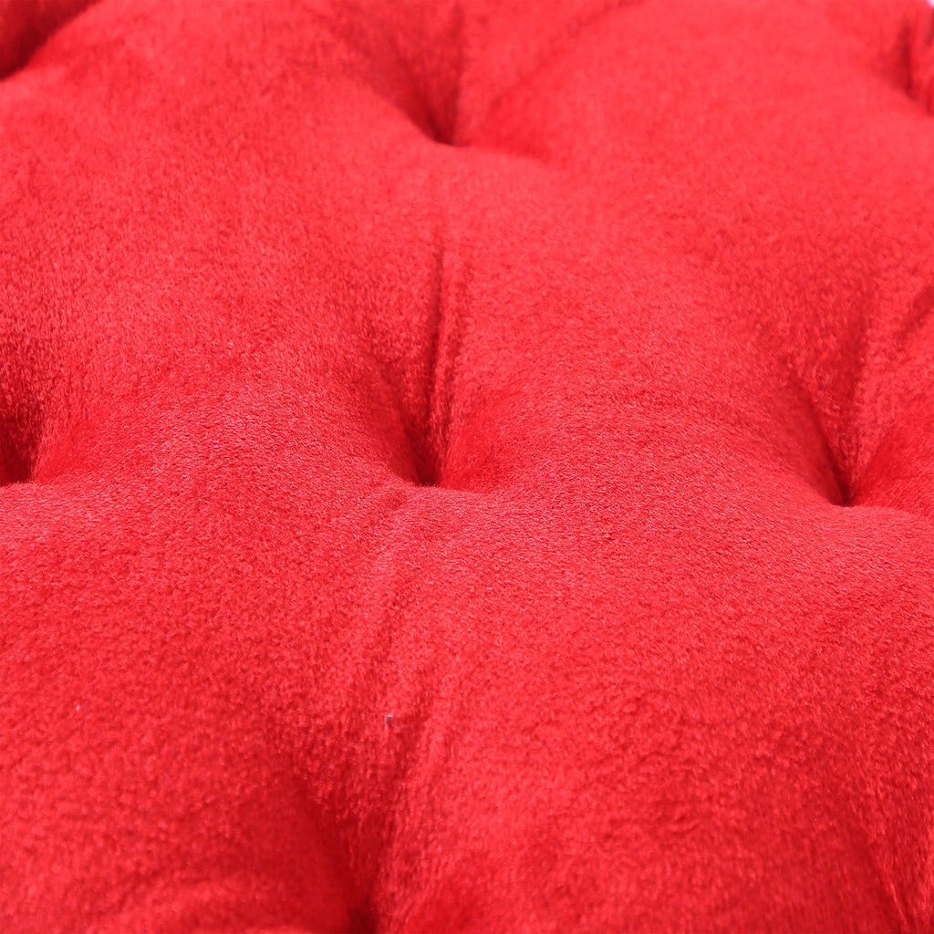 Premium Red Floor Cushion (40x40 cm) – Soft & Durable Cotton Filled Floor Seat Pillow for Meditation, Yoga & Home Décor
