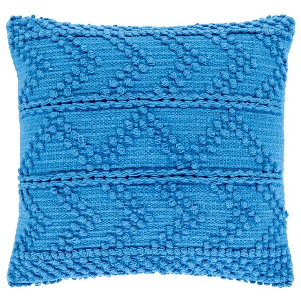 Cototn Loop + Chain Stitch Design Hand Woven Cushion Cover