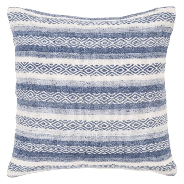Cotton Diamond & Stripe Design Hand Woven Cushion Cover