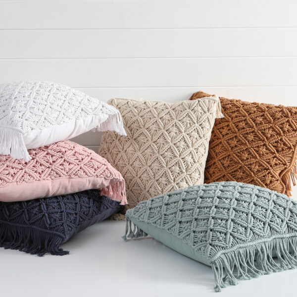 Cotton Macrame Cushion