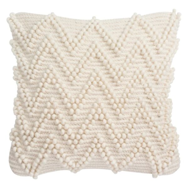 Cotton + PET Yarn Loop Waves Design Cushion Cover