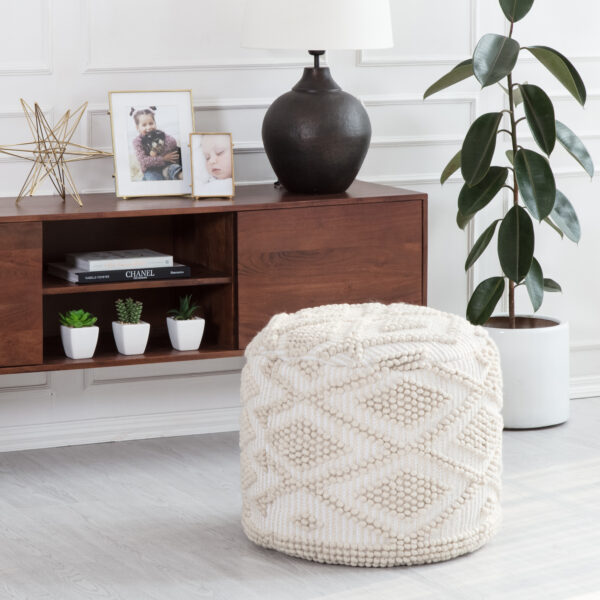 Cotton + PET Yarn Pouf