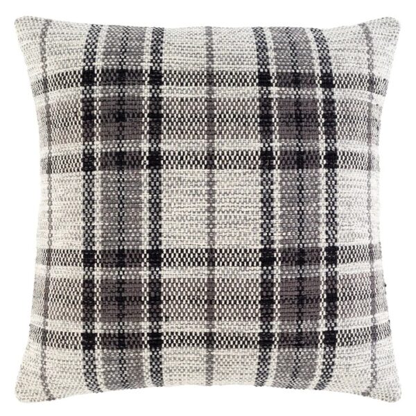 Cotton Plaid Desing Hand Woven Cushion Cover