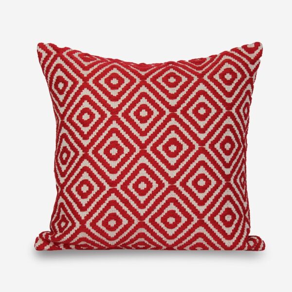 Cotton Diamond Design Hand Woven Cushion Cover