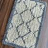 Cotton Shaggy Rug - Cross Waves Design