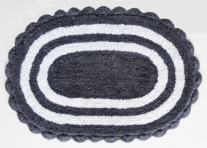 Oval Racetrack Design Bathmat